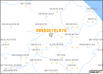 map of Paso de Telaya