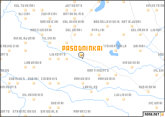 map of Pasodninkai