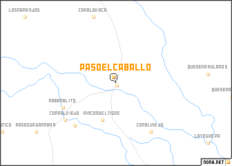 map of Paso El Caballo