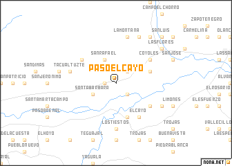 map of Paso El Cayo