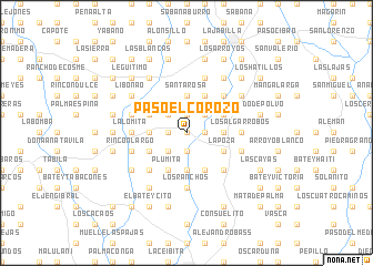 map of Paso El Corozo