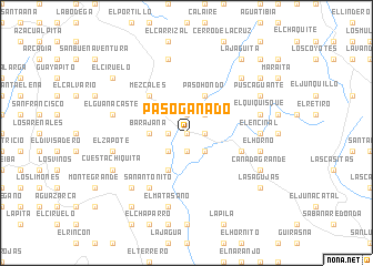 map of Paso Ganado