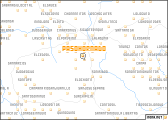 map of Paso Hornado