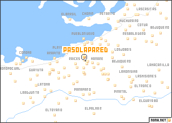 map of Paso La Pared