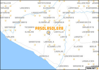 map of Paso La Solera