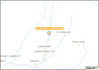 map of Paso Marchant