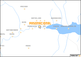 map of Paso Nacional