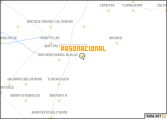 map of Paso Nacional