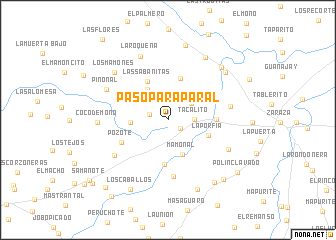 map of Paso Paraparal