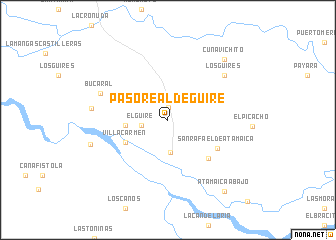 map of Paso Real de Güire