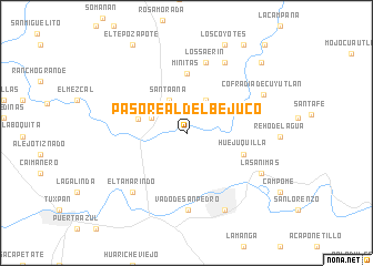 map of Paso Real del Bejuco