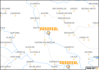 map of Paso Real