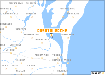 map of Paso Tampache