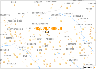 map of Pasović Mahala