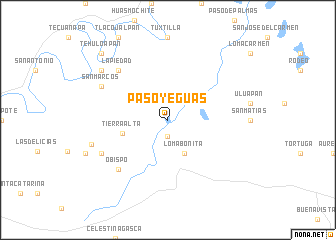 map of Paso Yeguas
