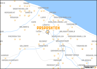 map of Pas Poshteh