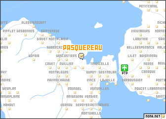 map of Pasquereau