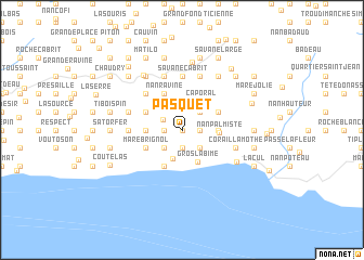 map of Pasquet