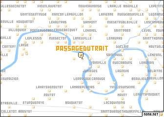 map of Passage du Trait