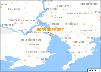 map of Passage East