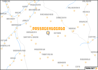 map of Passagem do Gado