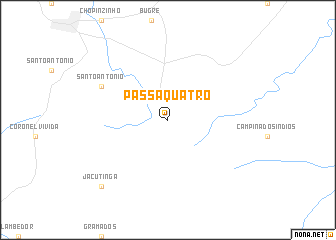 map of Passa Quatro