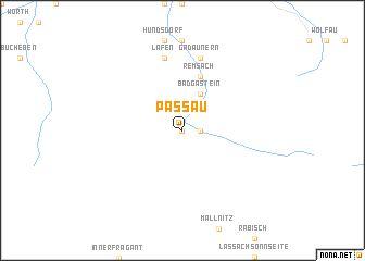 map of Passau