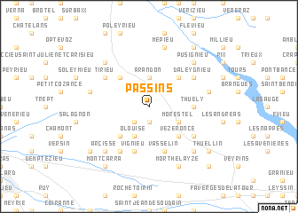 map of Passins