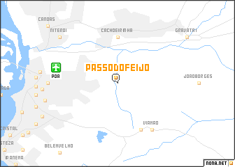 map of Passo do Feijó