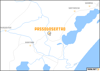 map of Passo do Sertão