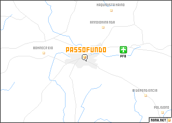 map of Passo Fundo