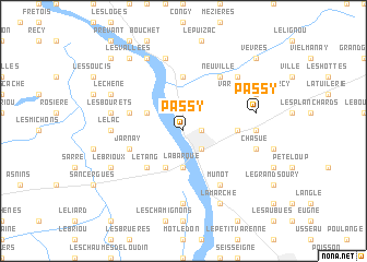 map of Passy