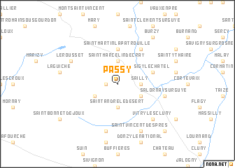 map of Passy