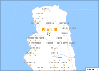 map of Pastina