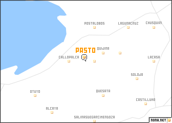 map of Pasto