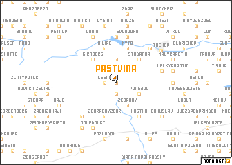 map of Pastvina