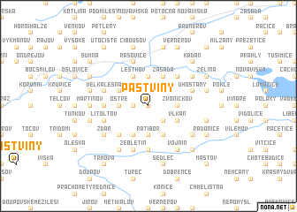 map of Pastviny