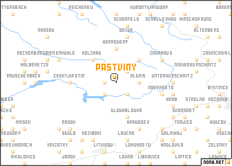 map of Pastviny