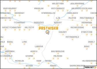 map of Pastwiska