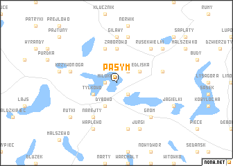 map of Pasym