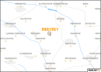 map of Pasynky