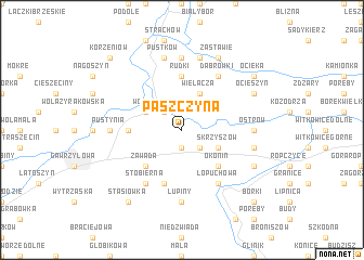 map of Paszczyna