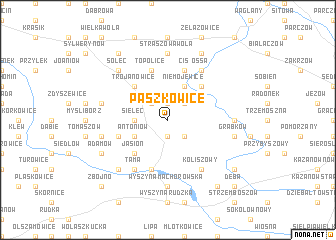 map of Paszkowice