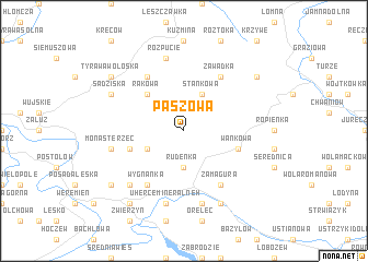 map of Paszowa