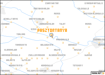 map of Pásztortanya