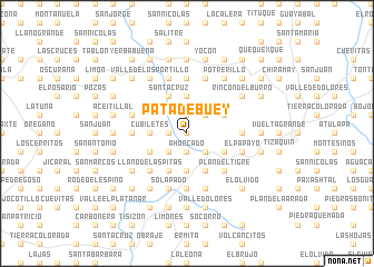 map of Pata de Buey