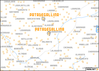 map of Pata de Gallina