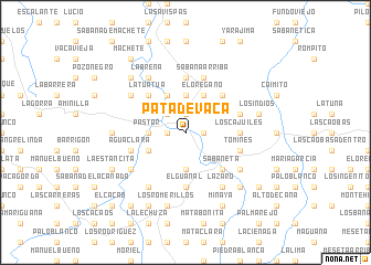 map of Pata de Vaca