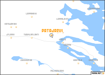 map of Patajärvi