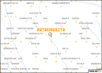 map of Patakipuszta